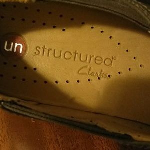 Clarks Leather wedge shoes